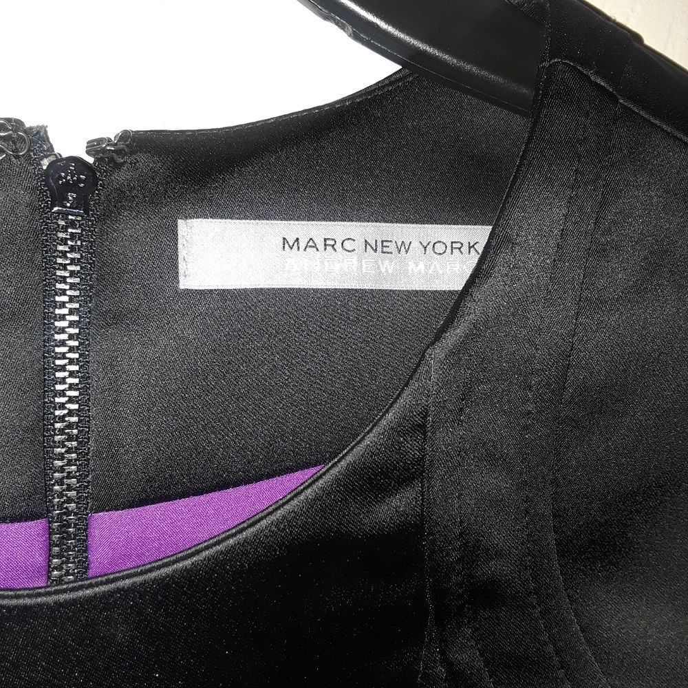 Andrew Marc Black Peplum Midi Dress - Picture 5 of 5